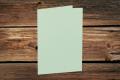 [16401065] Klappkarten 148/297x210 mm (A5) hochdoppelt Mint gerippt 220 g/qm